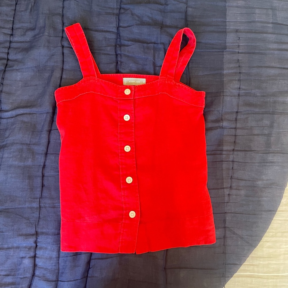 Everlane linen tank top